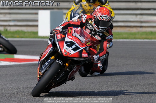 2008-05-11 Monza 0463 Superbike - Warm Up - Noriyuki Haga - Yamaha YZF-R1